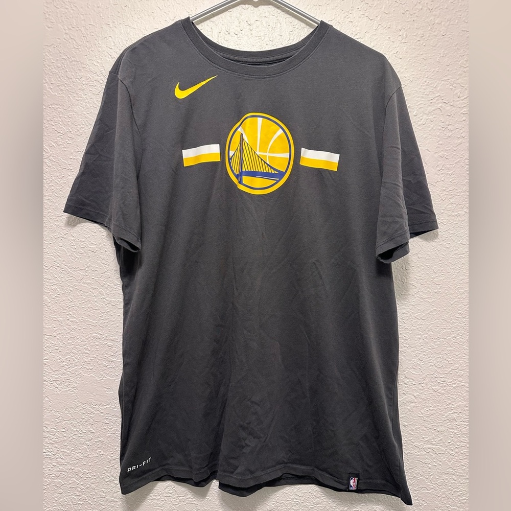 Golden State Warriors Nike NBA Authentics Tee Short Sleeve Shirt Men's Gray XL